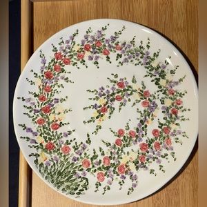 Spring Garden platter.  Lovely handpainted server dish.
